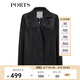 PORTS寶姿 商場同款新品女裝百搭鏤空西裝夾克LL8J018KWN015 黑色 M (6)
