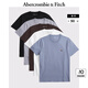 ABERCROMBIE & FITCH男裝25夏季新款5件組合套裝經(jīng)典小麋鹿重磅短袖T恤KI124-5045 灰色多色 L (180/108A)