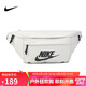 耐克NIKE 王一博同款 中性腰包  休閑包 BA5751-072淺骨色大號