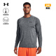 安德瑪（UNDERARMOUR）春夏Tech男子訓練運動(dòng)長(cháng)袖T恤1328496 灰色012 L