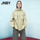 江南布衣（JNBY）【商場(chǎng)同款】25秋新品夾克外套工裝風(fēng)長(zhǎng)袖連帽風(fēng)衣5P8615160 269/綠卡其 XS