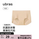 ubras無(wú)尺碼女士?jì)妊澟?A棉抗菌棉襠無(wú)痕平角褲裸感膚色均碼