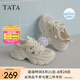 他她（TATA）厚底休閑老爹鞋女鞋復(fù)古透氣運(yùn)動(dòng)鞋2025夏季新款 米/銀（網(wǎng)面款） 38