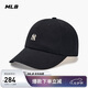 MLB帽子男女情侶同款張凌赫明星同款軟頂棒球帽3ACPB045N-50BKS-F
