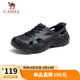 駱駝（CAMEL）男士坦克洞洞涼拖鞋時(shí)尚厚底涼鞋 G13M810102 黑色 40 