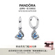 潘多拉（PANDORA）藍(lán)色蝴蝶環(huán)形耳環(huán)琺瑯工藝春季浪漫時(shí)尚個(gè)性七夕情人節(jié)禮物送女友 藍(lán)色蝴蝶環(huán)形耳環(huán) 均碼