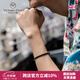 VICTORIA HYDE開(kāi)口手鐲男款情侶小眾ins設計高級感配飾簡(jiǎn)約個(gè)性飾品歐美潮流黑色小號（參考手腕13cm-15cm）