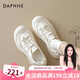 達(dá)芙妮運(yùn)動(dòng)涼鞋女夏季網(wǎng)面透氣登山鞋2025新款鏤空包頭沙灘鞋厚底小白鞋 米色【鏤空抽繩】 37