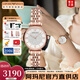 安普里奧·阿瑪尼（Emporio Armani）手表女士滿(mǎn)天星歐美表鑲鉆大嫂同款石英鋼帶腕表情人節生日禮物 明星單品玫瑰金滿(mǎn)天星AR11244