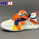 MBAE品牌輕奢老爹鞋男鞋春季新款透氣運動(dòng)鞋男百搭厚底增高休閑鞋子男 白桔【網(wǎng)面】-高端男鞋 42 -皮鞋碼,偏大
