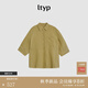 旅途原品ltyp 進(jìn)口100%亞麻「薄荷」防曬襯衫/短褲女秋季百搭上衣 襯衫-苔蘚綠 M