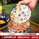 AILUKI德國手繪吐骨碟家用復古陶瓷小碟子水果盤(pán)精致小吃盤(pán)蘸料碟吐骨頭 綠野仙蹤花瓣碟 6英寸
