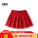 森馬（Semir）半身裙女碎花雪紡俏皮森系2025夏季設(shè)計(jì)感木耳邊蓬蓬109325120001