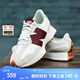 NEW BALANCE NB327官方休閑鞋女鞋夏季復古增高鞋潮流百搭低幫輕便軟底運動鞋 灰色/米白/酒紅 WS327KA 39 (腳長25cm)