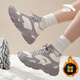 安踏（ANTA）女鞋棉鞋秋冬季新款雪地靴加絨加厚休閑耐磨皮面保暖高幫運動(dòng)鞋女 【行者】芋泥紫 （加絨保暖-仙女必備） 37.5 【官方正品-現貨速發(fā)】