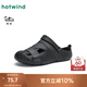 熱風(fēng)（Hotwind）男鞋25年夏季新款男士拖鞋百搭洞洞鞋包頭沙灘鞋兩穿涼鞋子 01黑色 42 M(42-43)