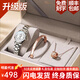 歐利時(shí)（OLEVS）瑞士認(rèn)證品牌手表女機(jī)械表全自動(dòng)女士手表夜光時(shí)尚女表送老婆 銀白鋼帶/98%選擇升級版+終身保