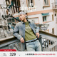 Levi's?SilverTab?25年春夏新款男士美式復(fù)古破洞牛仔夾克外套 藍(lán)灰 004GK-0001 M