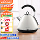 摩飛電器（Morphyrichards） 家用電熱水壺進(jìn)口304不銹鋼大容量燒水壺 MR7456A 1.5L 白色