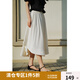 獨(dú)束大碼女裝【黑標(biāo)系列精致派對(duì)】?jī)?yōu)雅郁金香造型感氣質(zhì)半身裙女 奶茶米 L (尺碼：2)