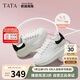 他她TATA奶油泡泡厚底小白鞋透氣增高板鞋WU501CM4 白/黑 37