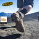 keen官方 TARGHEE II MID WP 男子戶外徒步登山鞋防滑耐磨男鞋 橄欖黑/黃色-1002375 41