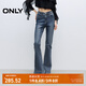 ONLY2025夏季新款活性染復古修身高腰喇叭褲牛仔褲女|125332056 J34 390洗水牛仔藍 XL XL標準褲長(cháng)