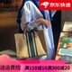 casa-kupsCK手提包2025新款手提夏季大容量媽咪帆布麻布斜挎單肩托特包 藏青條紋升級拉鏈款