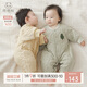 乖奇熊【暖護(hù)棉】嬰幼兒夾棉連體衣秋冬季保暖棉服寶寶加厚抗菌哈衣爬服