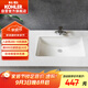 科勒（KOHLER）臺(tái)盆方形臺(tái)下盆面盆拉蒂納浴室衛(wèi)生間洗手盆陶瓷21寸洗臉盆2215T