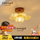 CASAGD中古風(fēng)入戶玄關(guān)高級感花瓣過道燈樓梯衣帽間走廊2025新款中山燈具 【蓮韻】-金箔-三色變光