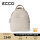 愛(ài)步（ECCO） 雙肩包女 輕奢牛皮背包 小號雙肩包9107807 HL 灰褐色910780790387 均碼