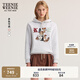 Teenie Weenie小熊女裝衛(wèi)衣2025秋季新款休閑舒適寬松連帽大熊上衣 淺灰色 S
