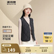 波司登（BOSIDENG）【斷碼清倉】輕薄羽絨服女款90絨葫蘆紋輕盈便攜馬甲保暖內(nèi)膽背心 【店長推薦】黑色8056 L 170/92A