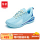 UNDER ARMOUR【庫(kù)里12】童鞋透氣緩震男女童籃球鞋兒童耐磨跑鞋運(yùn)動(dòng)鞋 藍(lán)色 38 【尺碼偏小，按正常拍大一碼】