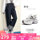 駱駝（CAMEL）【銀月】老爹鞋女撞色厚底休閑鞋 L24A283742A 米/灰 37