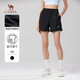 駱駝（CAMEL）速干透氣短褲男女士直筒寬松戶(hù)外休閑運動(dòng)五分褲子夏季，女款2XL