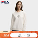 FILA 斐樂官方女子套頭衛(wèi)衣2025秋冬時尚休閑基礎(chǔ)針織長袖上衣