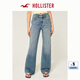 HOLLISTER25夏季復古baggy風(fēng)寬松高腰牛仔褲女裝KI355-5362 中間色 28 155/72A 6短版