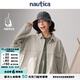 nautica white sail【Go Out雜志聯(lián)合出品】 日系戶外休閑中性工裝長袖襯衫WW5124 淺灰白01G M