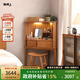 聯(lián)邦（LANDBOND）全實木化妝桌北美櫻桃木收納化妝臺現(xiàn)代簡約臥室梳妝臺梳妝柜 【1000*700*1200mm】三角梳妝臺