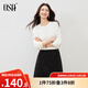 歐莎2025年秋季女新款復古白色蕾絲花邊長(cháng)袖T恤通勤打底衫上衣 白色 S