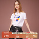FILA 斐樂(lè)女裝官方女士短袖T恤夏季休閑運(yùn)動(dòng)內(nèi)搭t恤運(yùn)動(dòng)上衣 標(biāo)準(zhǔn)白-F11W118151F M （165/84A/M）