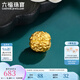 六福珠寶福滿傳家系列足金核桃黃金轉(zhuǎn)運(yùn)珠路路通串珠 計價 F73TBGP0002 0.71克(含工費(fèi)92元)