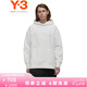 Y-3【 七夕禮物】y3 LOGO HD男士衛(wèi)衣連帽寬松純色套頭衫T8HG8801 白色 M