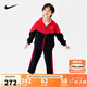 NIKE3BRAND 耐克男女童開(kāi)襟衛衣+褲子2件套冬季加絨保暖兒童套裝
