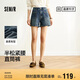 森馬（Semir）森柔牛仔|商場同款牛仔褲女半松緊腰2025夏時尚短褲103325122001