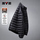 雅鹿短款輕薄羽絨服男冬季休閑輕薄款秋冬裝防寒保暖上衣外套潮流男裝 YF507V00960黑色立領(lǐng) 4XL （200-220斤）