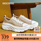 斯凱奇（Skechers）女鞋秋季潮流百搭透氣時(shí)尚板鞋帆布鞋 灰褐色/TPE 36