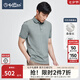 金利來(lái)【可機(jī)洗桑蠶絲】春夏新款短袖polo衫男格紋商務(wù)休閑翻領(lǐng)寶藍(lán)T恤 ETSEH953080-卡其綠-64 XL 180/96A 推薦140-150斤